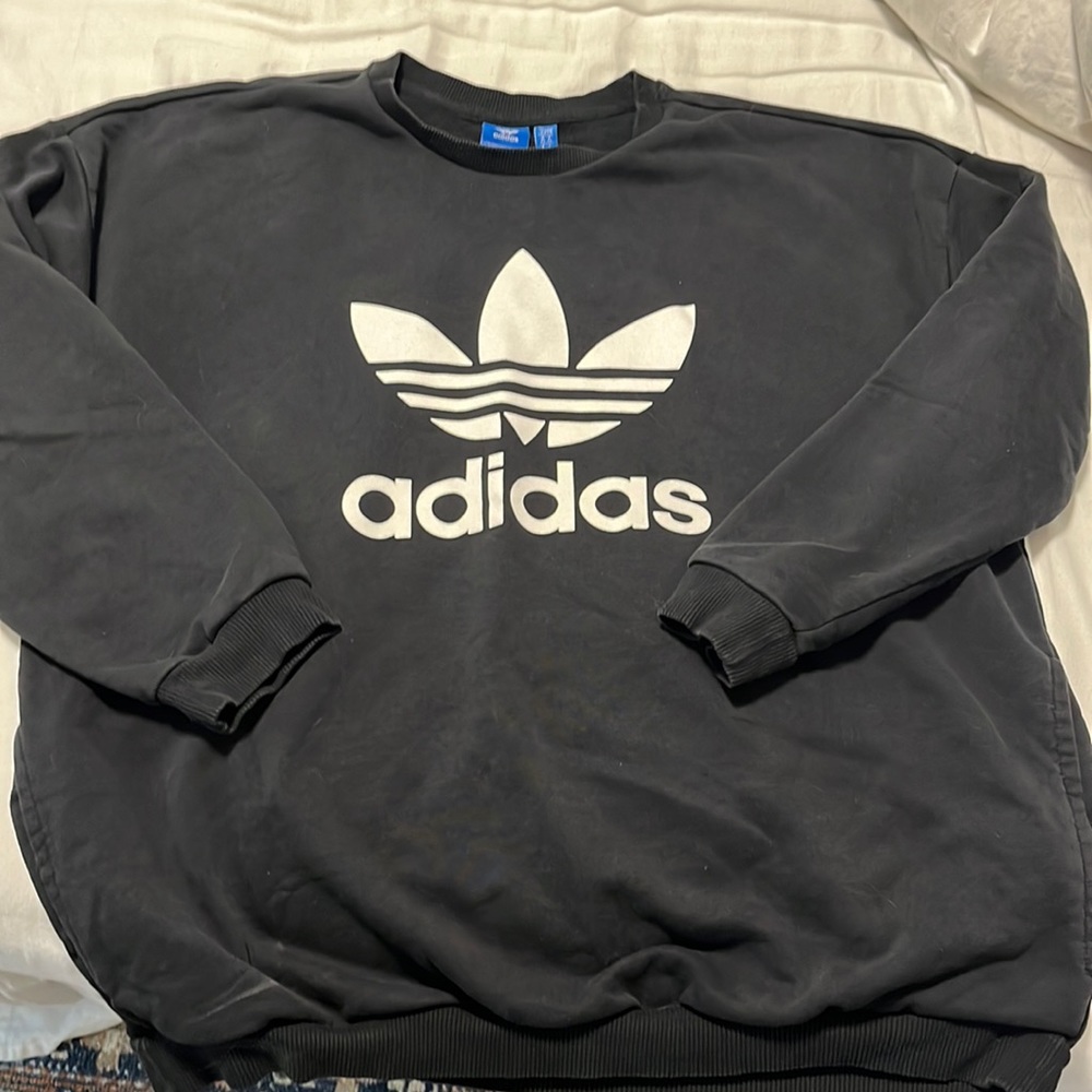 Black Adidas Crew Neck Sweatshirt